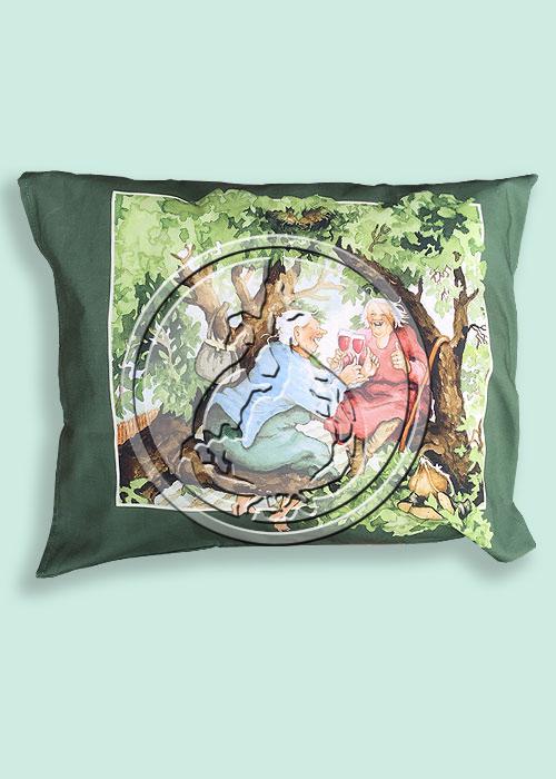 Pillow case (green), print number 8