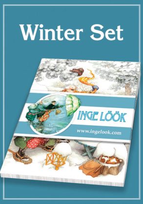 Winter set (10 cards) - unsigned cards