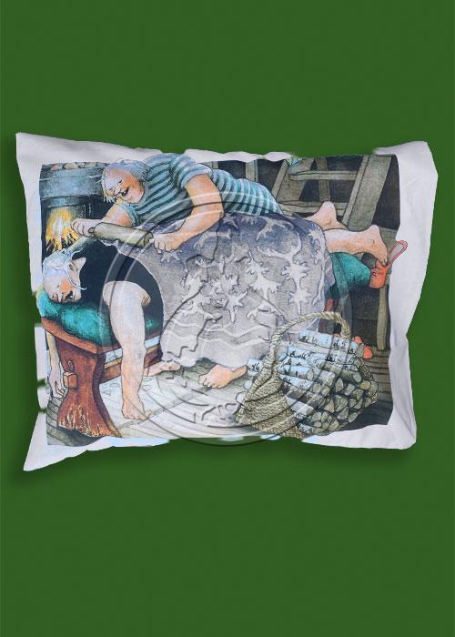 Pillow case, print number 69